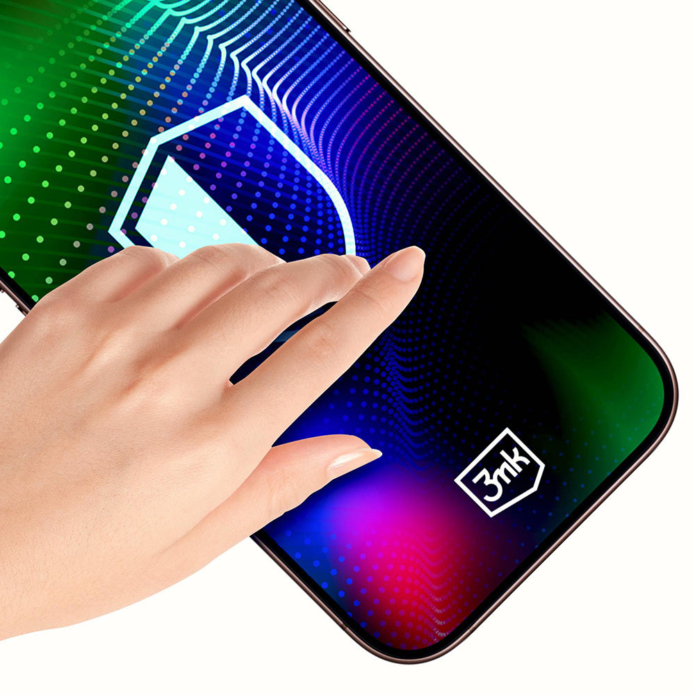 Schutzfolie 3MK Hardy Ultra für Apple iPhone 17 Pro, Gehärtetes Glas, Vollverklebung, Schwarz