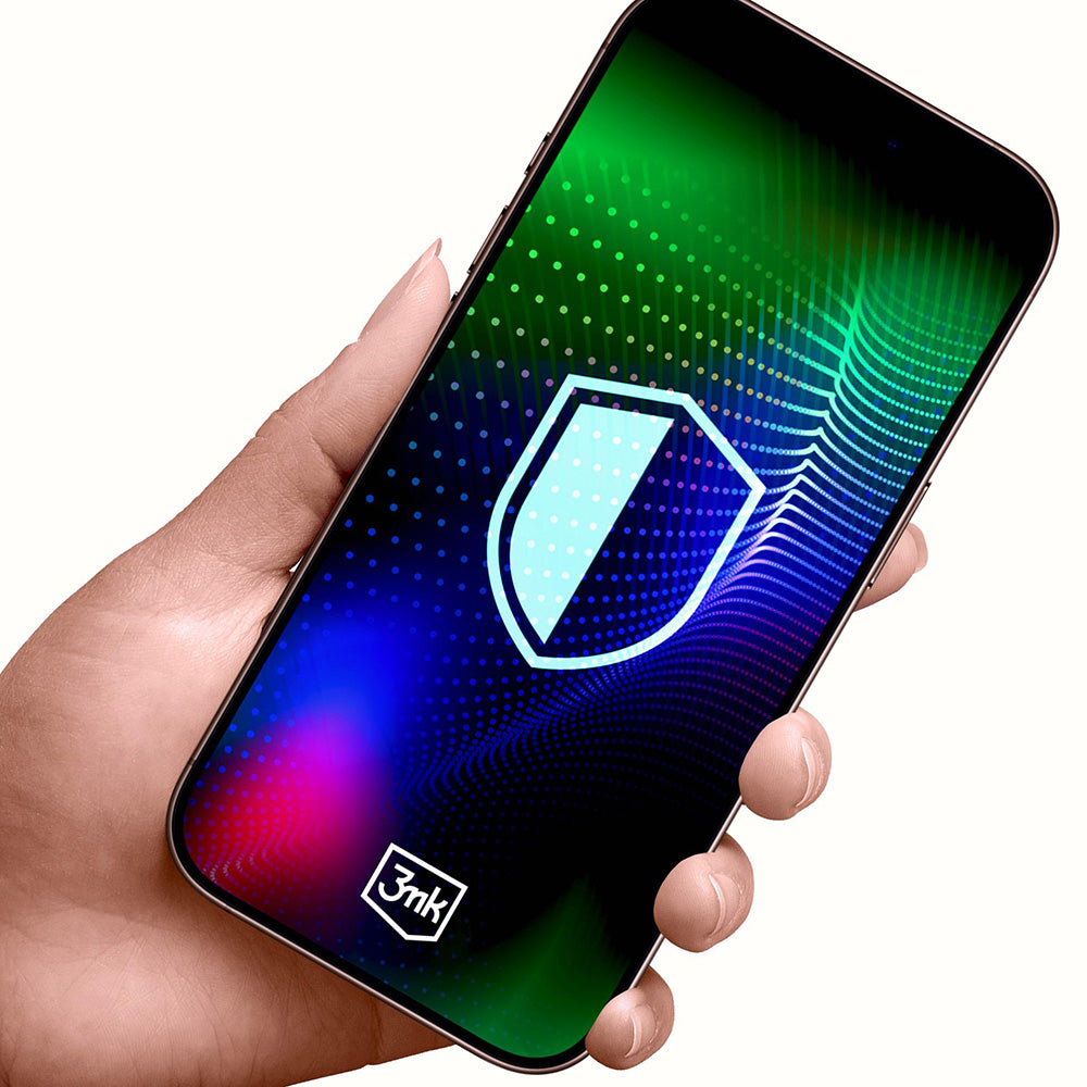 Schutzfolie 3MK Hardy Ultra für Apple iPhone 17 Pro, Gehärtetes Glas, Vollverklebung, Schwarz