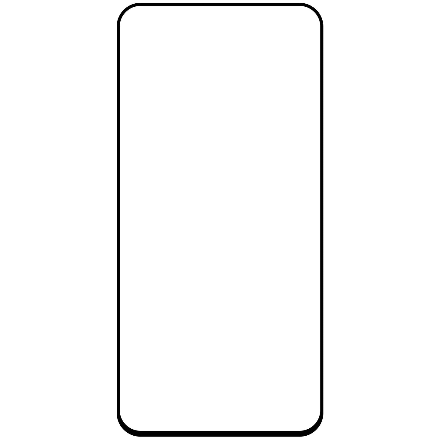 Beschermfolie Blue Shield voor Oppo Reno12 F, Gehard Glas, Volledige Lijm, Hoesvriendelijk, Zwart