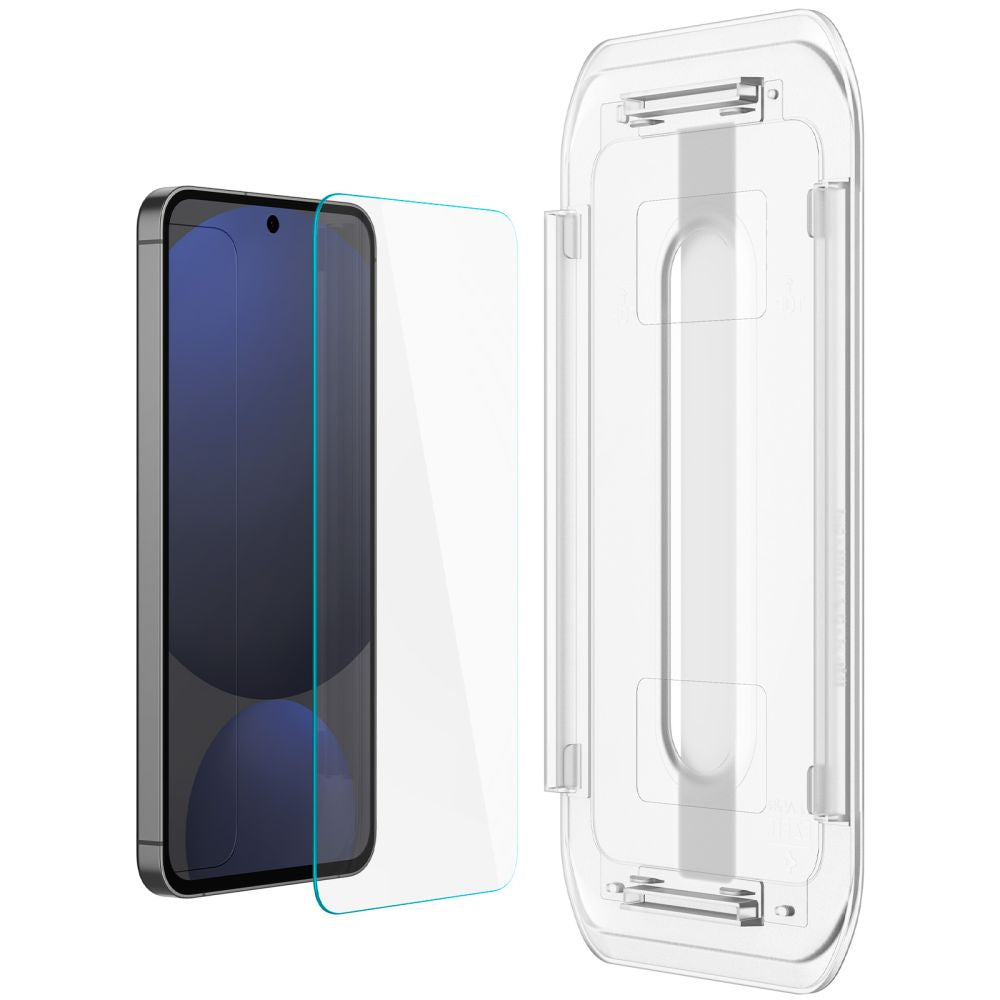 Spigen EZ FIT Film de protection d'écran pour Samsung Galaxy S24 FE S721, protection en verre, collage intégral, lot de 2 pièces AGL08729