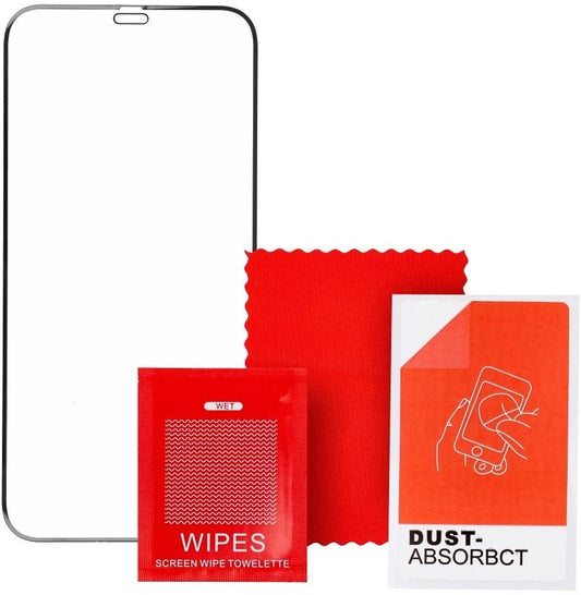 Veason PRO schermbeschermfolie voor Motorola Moto E32s / E22s / E32 / G22, gehard glas, full glue, 6D, zwart