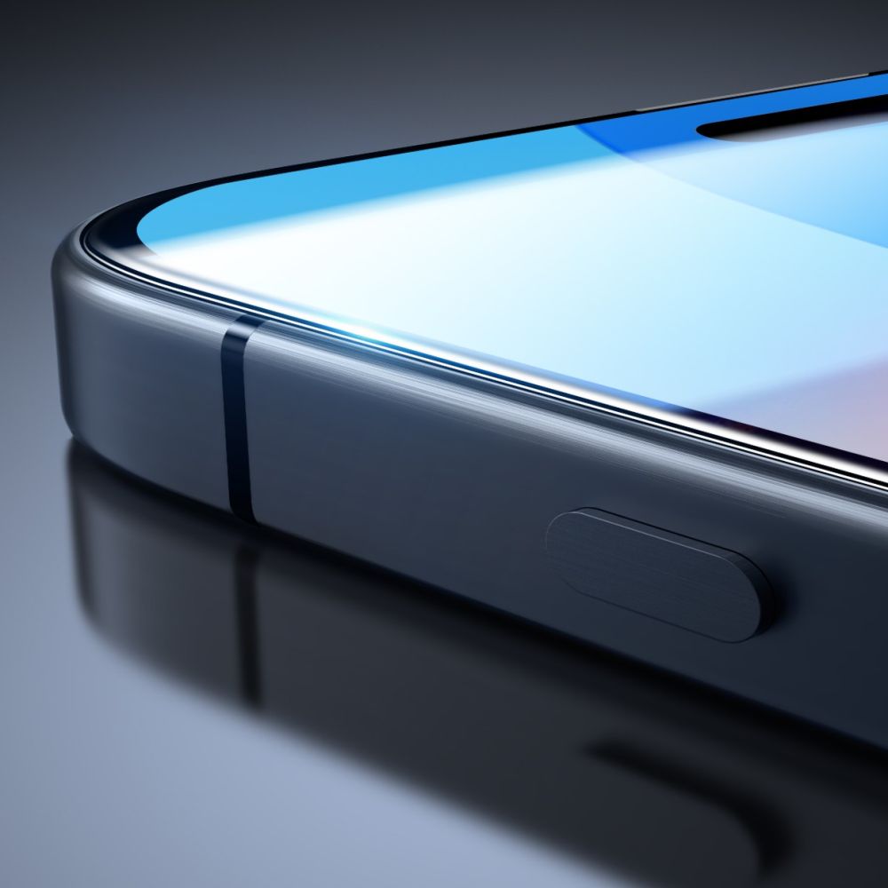 ESR schermbeschermfolie voor Apple iPhone 16 / 15, Gehard Glas, Volledige Lijm, Set van 2 stuks, Zwart