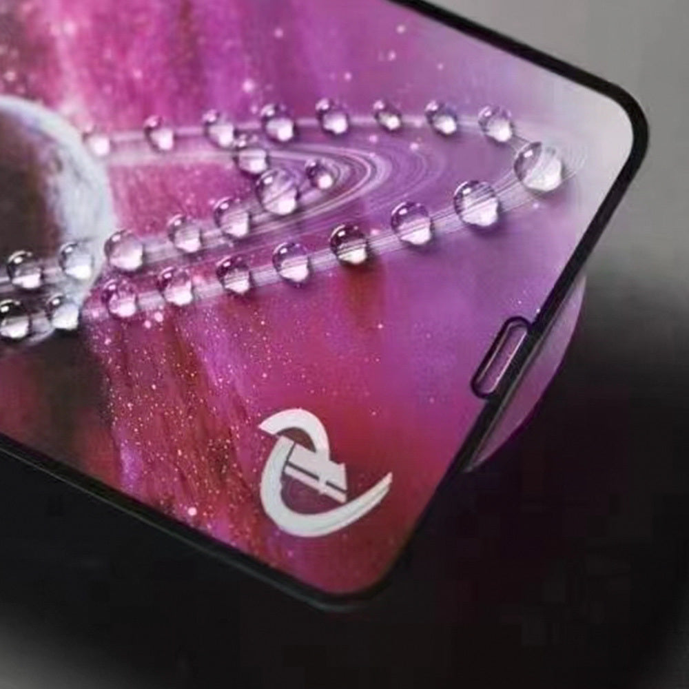 Film de protection d'écran OEM pour Apple iPhone 14 Pro, Verre trempé, Collage complet, Lot de 10 pièces, 9D, Noir