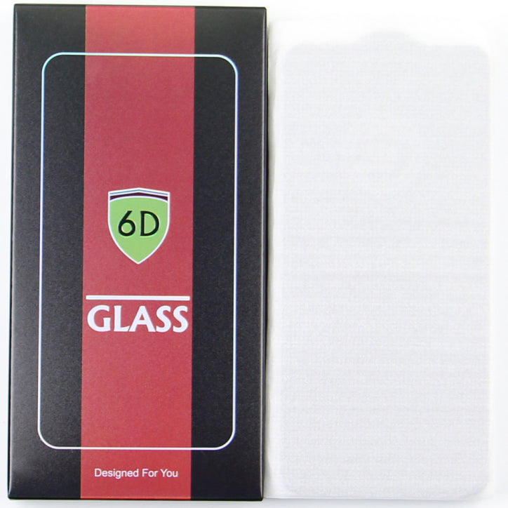 Film de protection d'écran OEM pour Apple iPhone 17e / 16e / 14 / 13 Pro, Verre trempé, Collage complet, Lot de 10 pièces, 6D, Noir