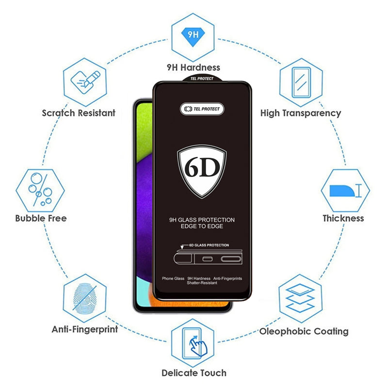 Film de protection d'écran OEM pour Samsung Galaxy S26 Plus S947, Verre Trempé, Collage Complet, 6D, Noir