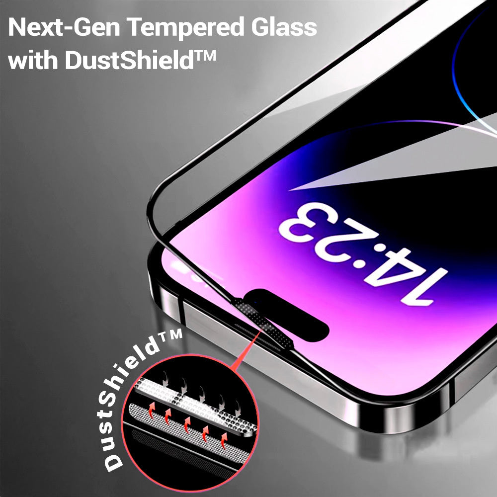 Tel Protect 10X Plus Titanium Privacy-Displayschutzfolie für Apple iPhone 17 / 16 Pro, gehärtetes Glas, Full Glue