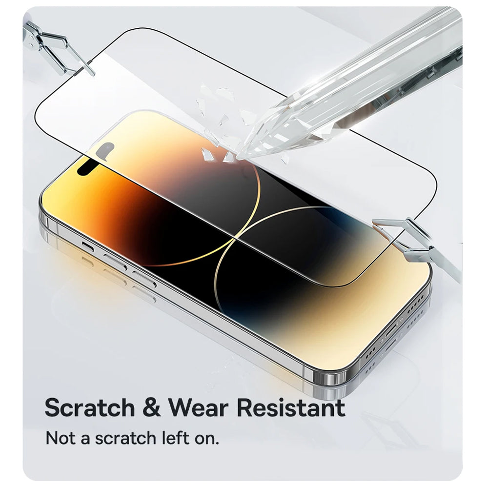 Anank 5X Reinforced Screen Protector for Apple iPhone 17 Air, Tempered Glass, Full Glue, 2.5D, Black