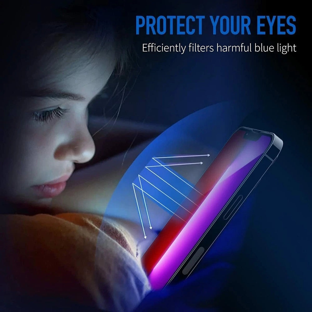 Schutzfolie Anti Blue Light Anank 5X Verstärkt für Apple iPhone 17, Gehärtetes Glas, Vollverklebung, 2.5D, Schwarz