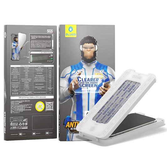 Beschermfolie Blueo Anti-Reflective HD voor Apple iPhone 17 Air, Gehard Glas, Volledige Lijm, Zwart