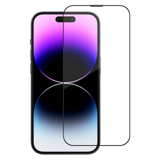 Blueo Sapphire Applicator Pro Displayschutzfolie für Apple iPhone 16 Pro, gehärtetes Glas, Full Glue, Schwarz