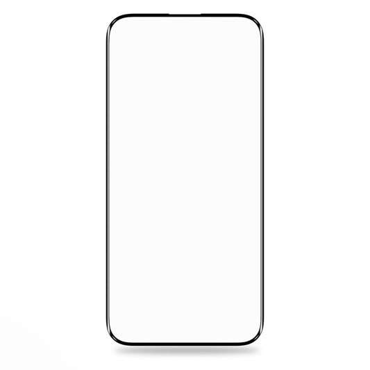 Blueo Silk HD schermbeschermfolie voor Apple iPhone 14 Pro, gehard glas, volledige lijm, set van 5 stuks, 2.5D, zwart