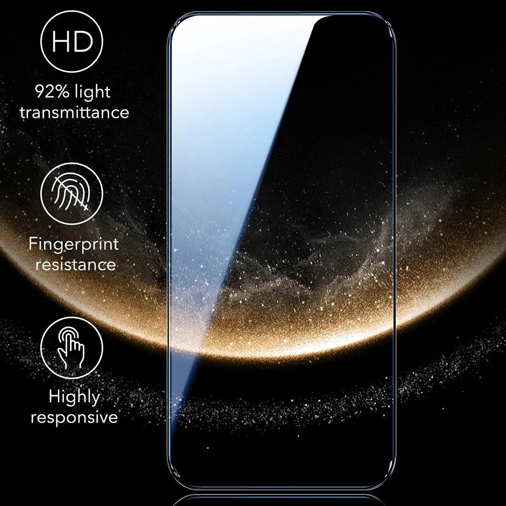 Schermbeveiligingsfolie ESR Corning UltraFit voor Apple iPhone 17 / 16 Pro, Gehard Glas, Volledige Lijm, Set van 3 stuks, Zwart