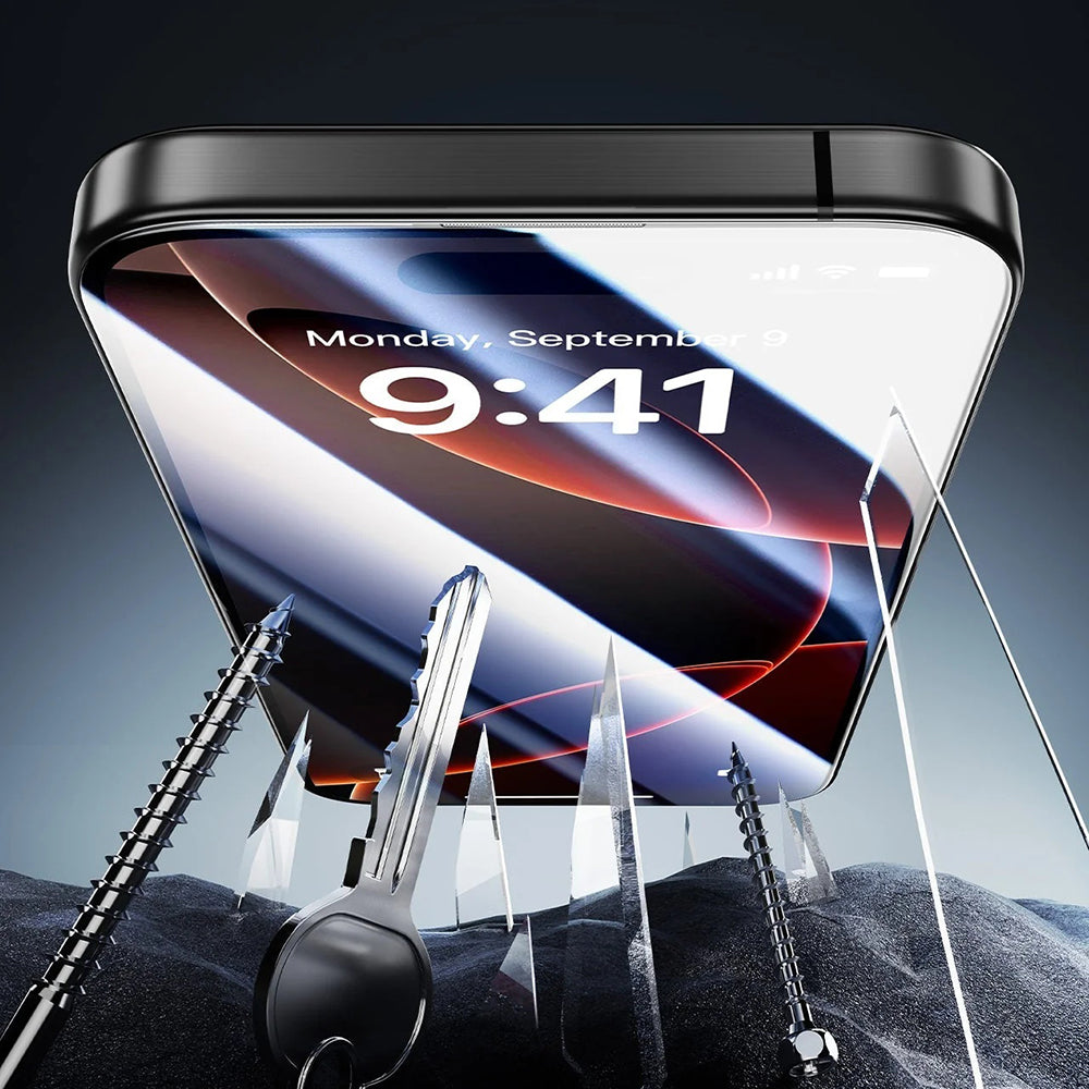 Beschermfolie ESR Armorite UltraFit voor Apple iPhone 17 Air, Gehard Glas, Volledige Lijm, Set van 3 stuks, Zwart