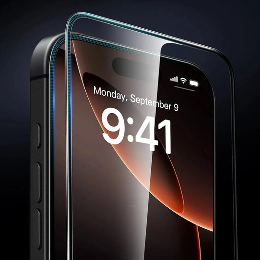 Schutzfolie ESR Armorite UltraFit für Apple iPhone 17 Pro, gehärtetes Glas, Full Glue, Set 3 Stück