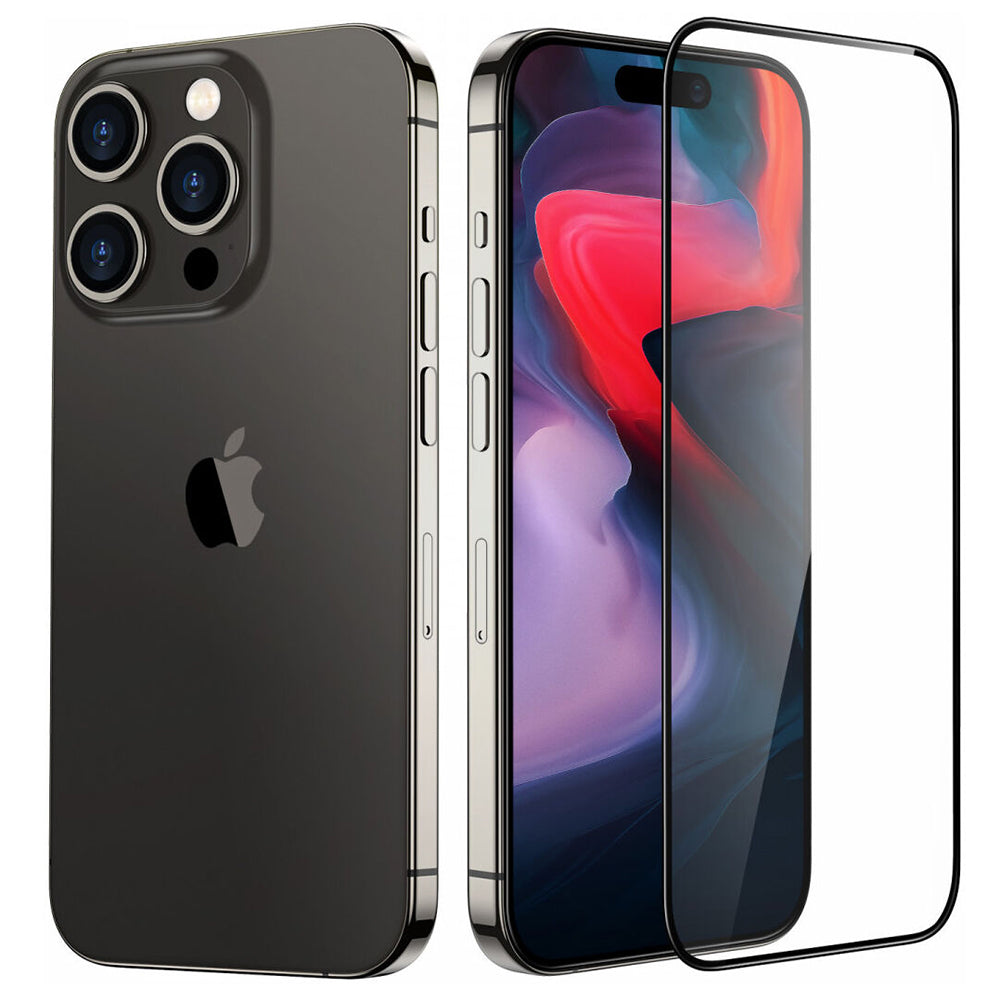Film de protection d'écran ESR Armorite UltraFit pour Apple iPhone 18 Pro, Verre trempé, Collage intégral, Lot de 3 pièces, Noir