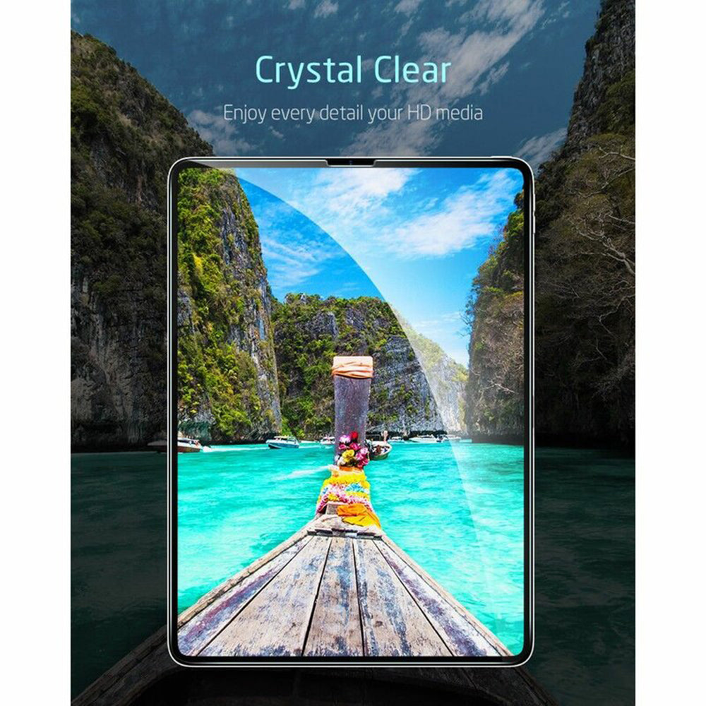 Schutzfolie ESR Bildschirm für Apple iPad Air (2022) / Pro 11 (2021) / Air (2020), Gehärtetes Glas, Vollverklebung, Set 2 Stück