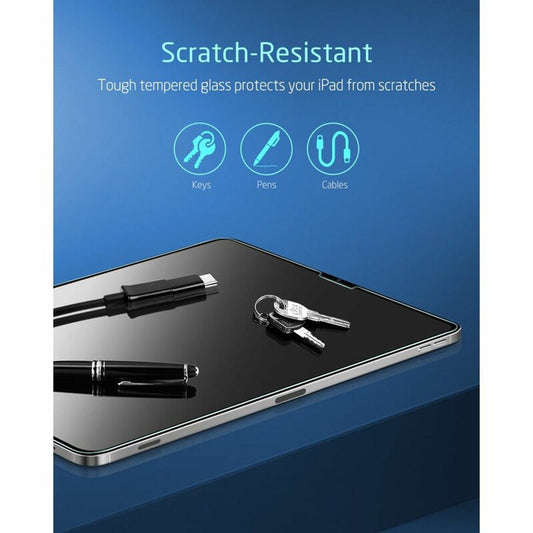 Schermbeveiligingsfolie ESR voor Apple iPad Pro 12.9 (2022) / Pro 12.9 (2021) / Pro 12.9 (2020), Gehard Glas, Volledige Lijm, Set van 2 stuks