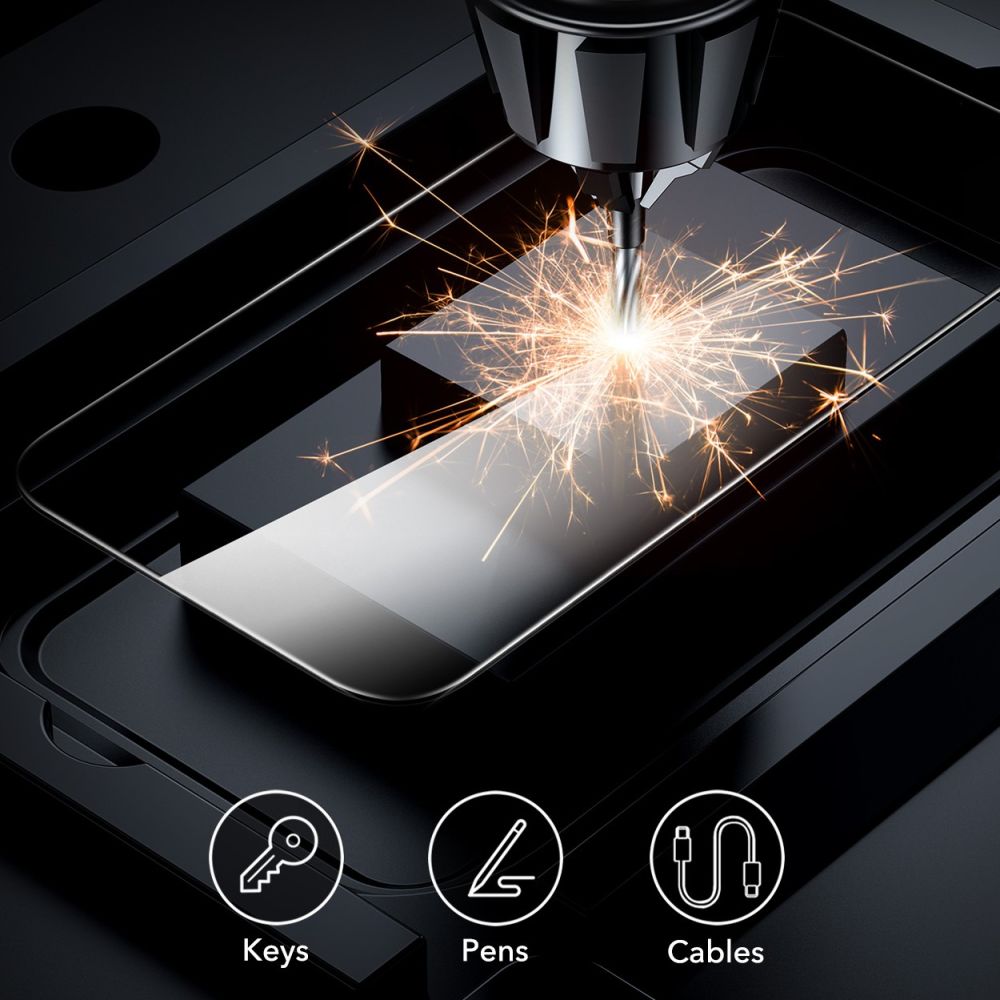 ESR Screen Protector for Apple iPhone 16 Pro Max, Tempered Glass, Full Glue