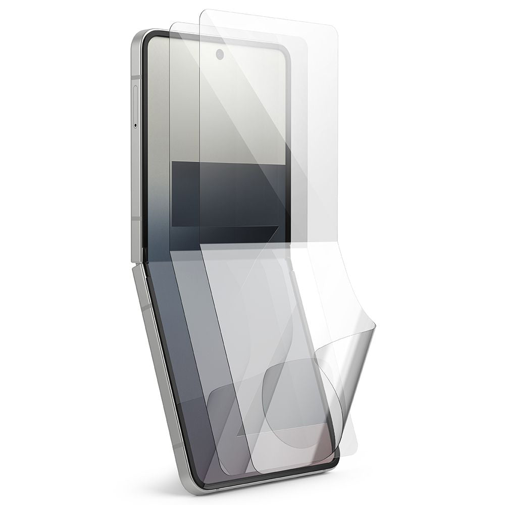 Film de protection Écran Intérieur Ringke Dual Easy Pro pour Samsung Galaxy Z Flip7 F766, Plastique, Lot de 2 pièces