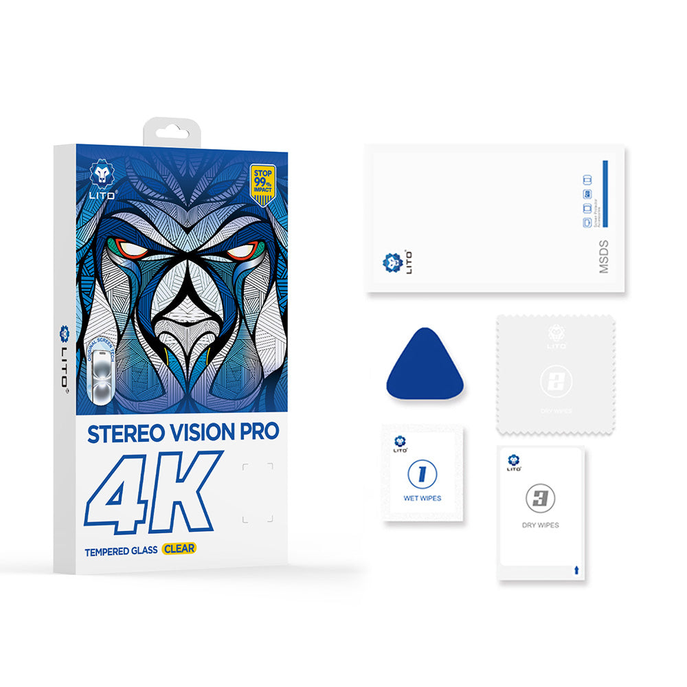 Film de protection Écran Lito D+ Max 4K pour Apple iPhone 17 Air, Verre Trempé, Full Glue, Noir