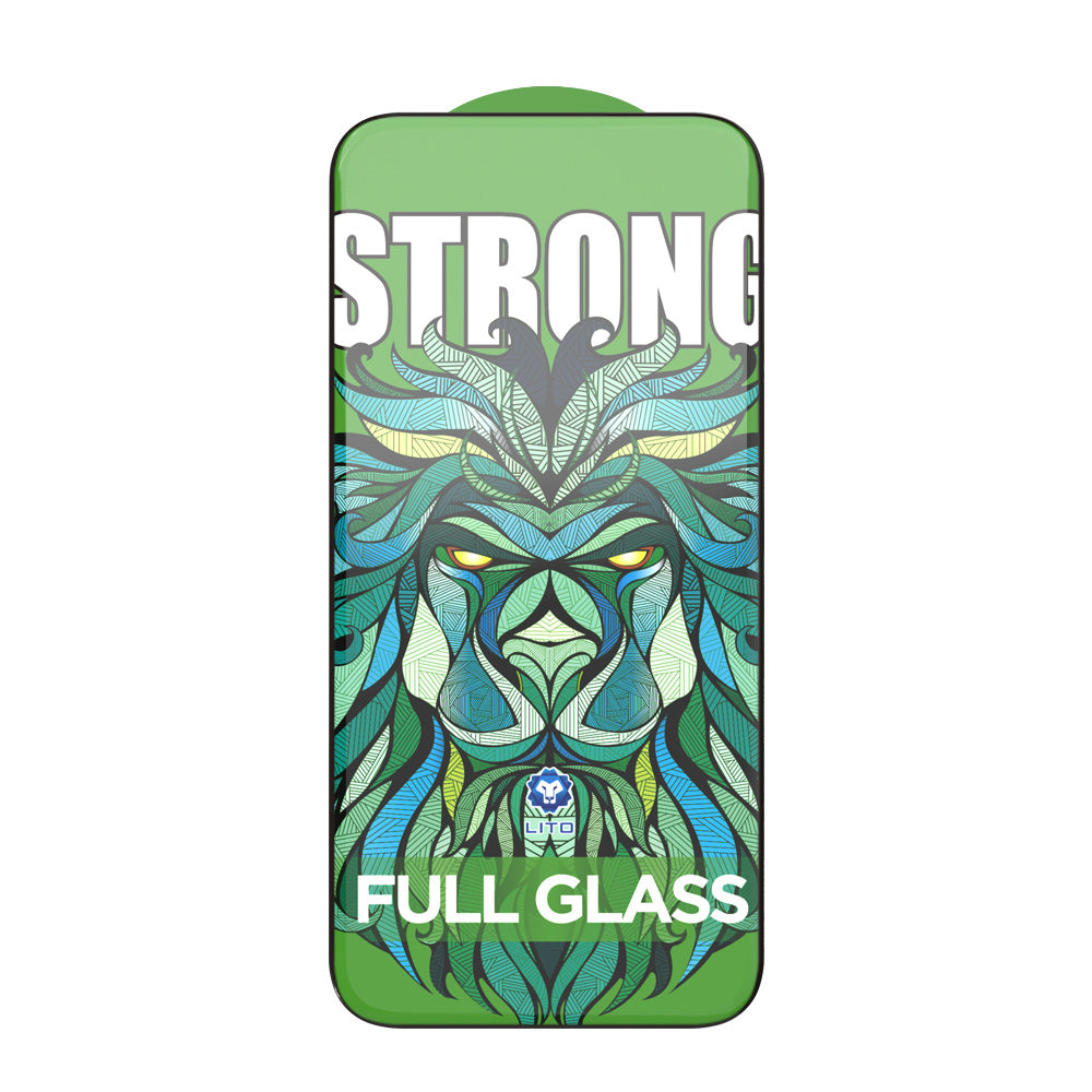 Beschermfolie Lito D+ Max Strong voor Apple iPhone 17 Pro, Gehard Glas, Volledige Lijm, Zwart
