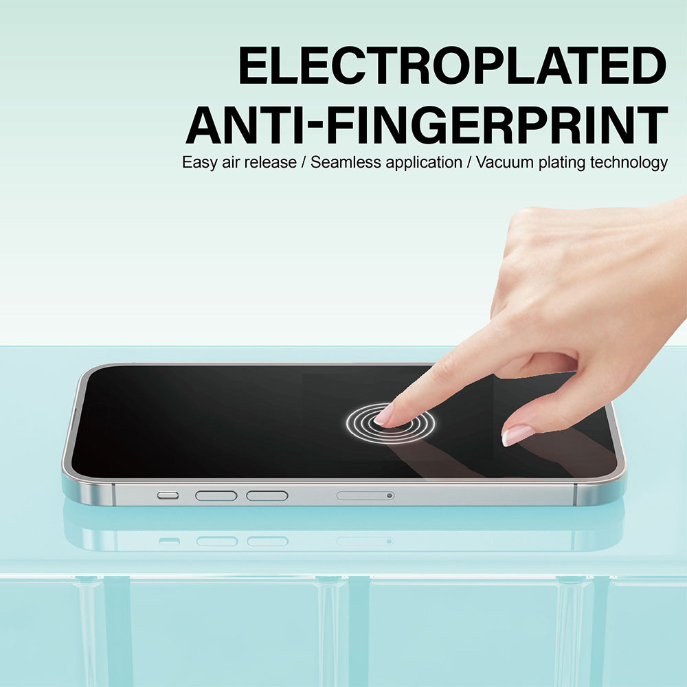 Schutzfolie Lito NB für Apple iPhone 17 Pro, gehärtetes Glas, Vollkleber, Schwarz