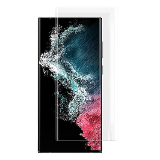 Film de protection d'écran Lito pour Samsung Galaxy S22 Ultra 5G S908, Verre trempé, Colle UV, 3D