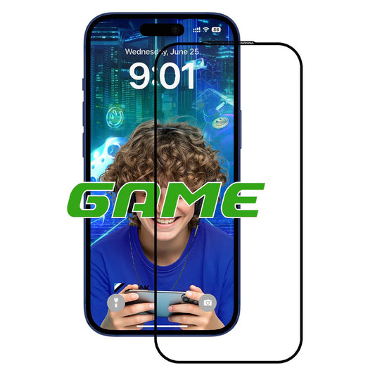 Schutzfolie Mattes Display Anank 5X Verstärkt für Apple iPhone 17, Gehärtetes Glas, Vollverklebung, 2.5D, Schwarz