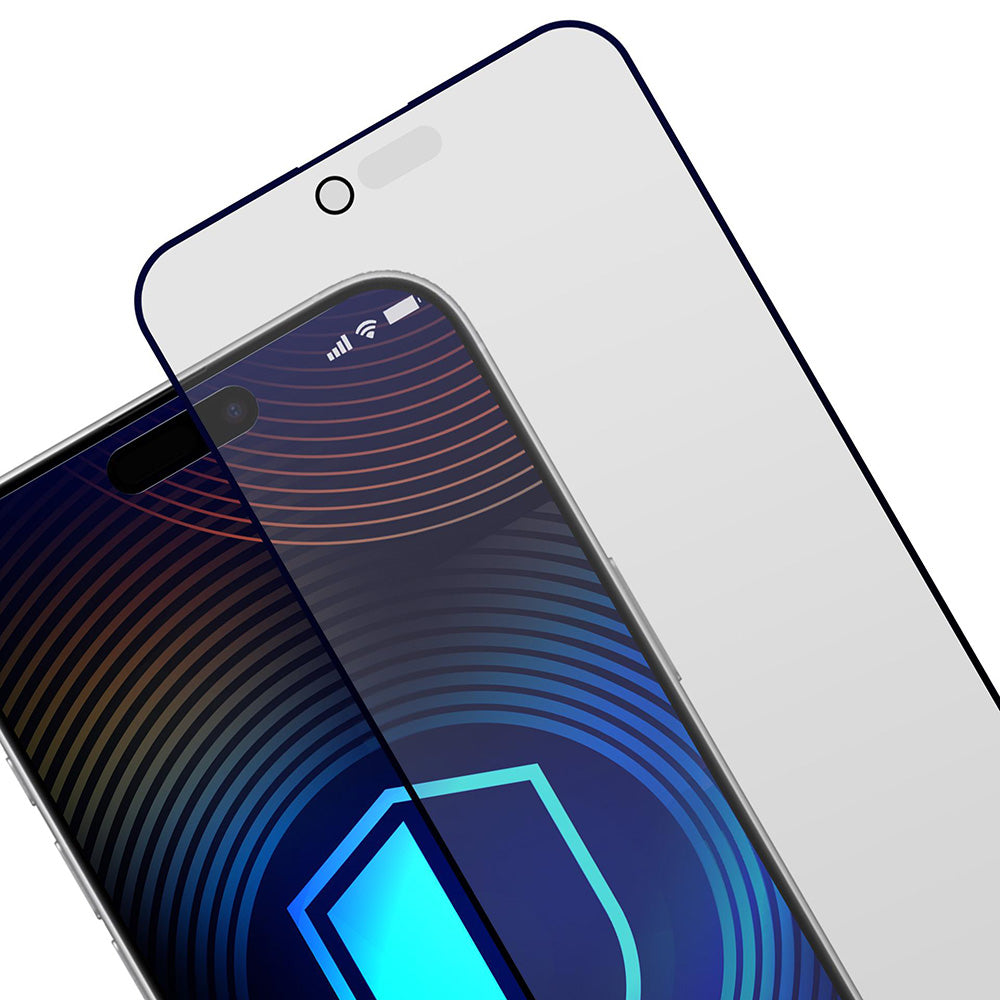 Matte Privacy 3MK HardGlass Max schermbeschermfolie voor Apple iPhone 17 Air, Gehard Glas, Volledige Lijm