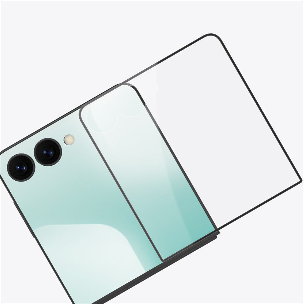 Film de protection écran extérieur Nillkin CP+ Pro pour Samsung Galaxy Z Flip8 F776 / Z Flip7 F766, Verre trempé, Collage complet, Noir