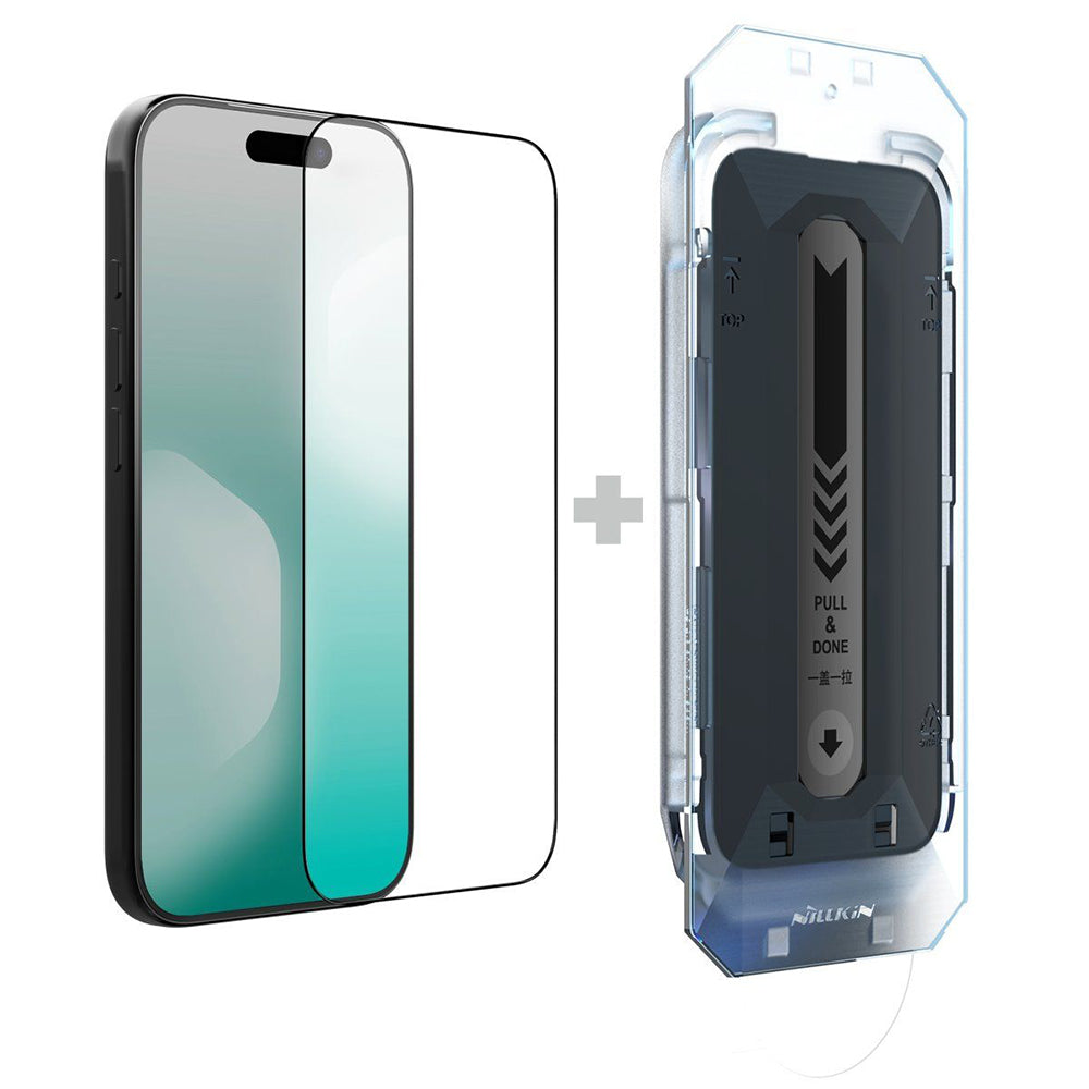 Film de protection d'écran Nillkin CP+ Pro avec applicateur pour Apple iPhone 17, verre trempé, colle intégrale, noir