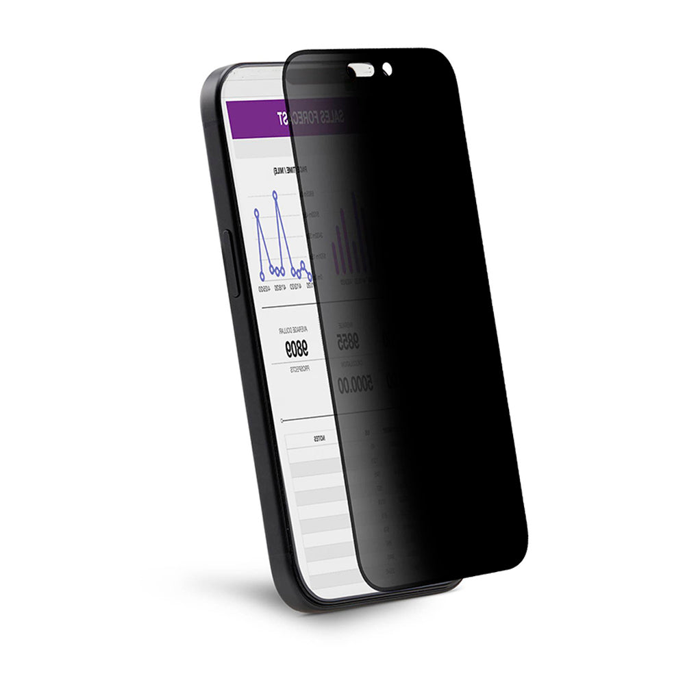 Film de protection écran Privacy Anank 5X Renforcé 360 pour Apple iPhone 17 Pro Max, Verre Trempé, Full Glue, 2.5D