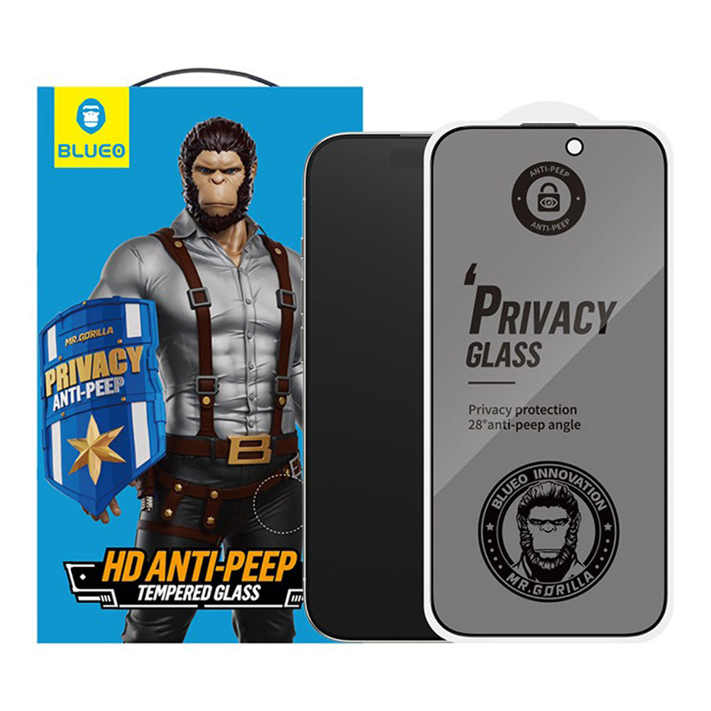 Film de protection Écran Privacy Blueo Anti-Peep Applicator Pro pour Apple iPhone 17 Air, Verre Trempé, Full Glue