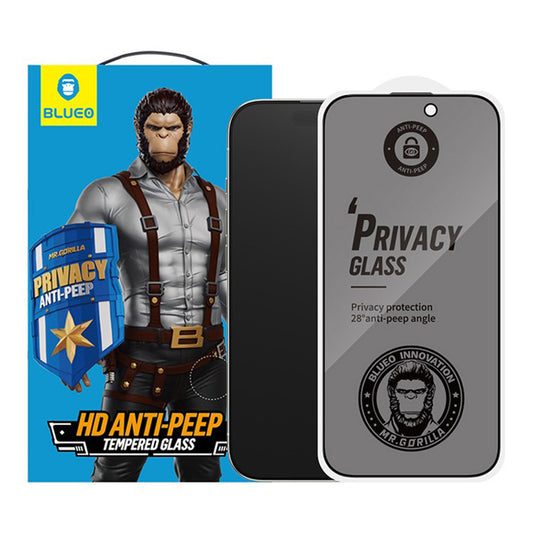 Film de protection Écran Privacy Blueo Anti-Peep Applicator Pro pour Apple iPhone 17 Air, Verre Trempé, Full Glue