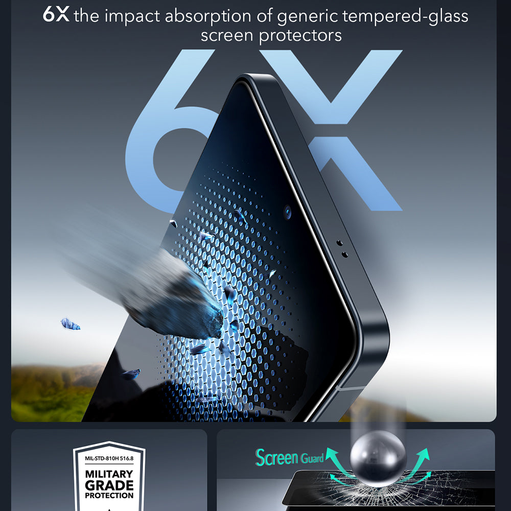 Film de protection Écran Privacy ESR Armorite pour Samsung Galaxy S26 Ultra S948, Verre Trempé, Full Glue