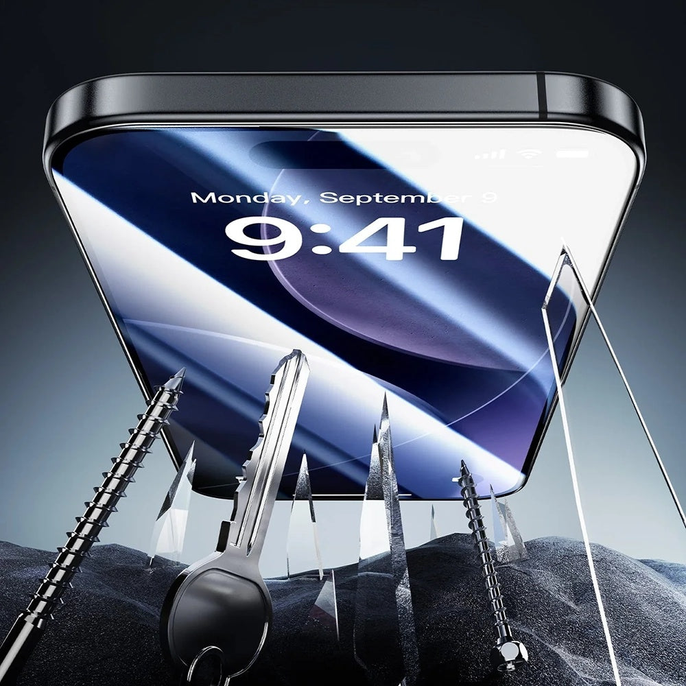 Privacy Screen Protector ESR Armorite UltraFit voor Apple iPhone 17 Pro Max, Gehard Glas, Volledige Lijm, Set van 3 Stuks