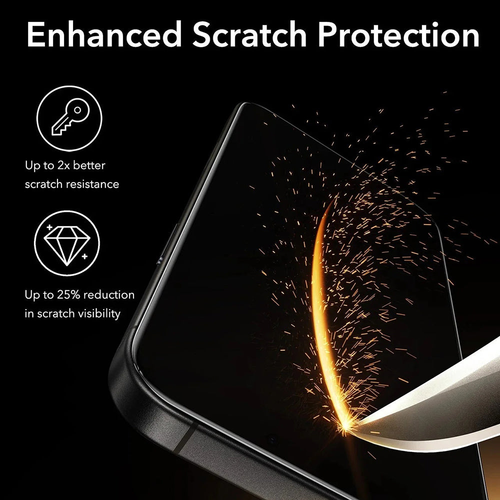 Privacy Screen Protector ESR UltraFit Armorite Pro voor Apple iPhone 17 / 16 Pro, Gehard Glas, Volledige Lijm, Set van 3 Stuks