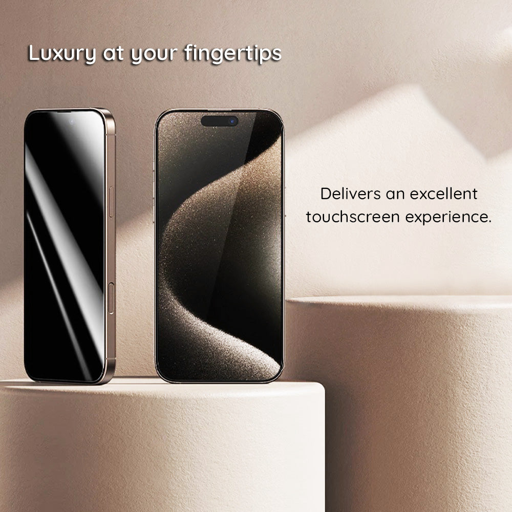 Film de protection écran Privacy Guess pour Apple iPhone 16 Pro Max, Verre Trempé, Full Glue, 2.5D
