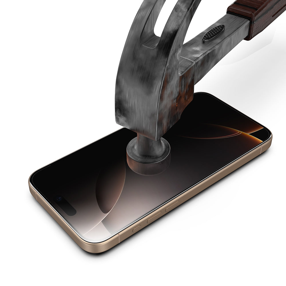 Privacy Techsuit TitanGlass schermbeschermfolie voor Apple iPhone 17 Pro Max, Gehard Glas, Volledige Lijm, Set van 2 stuks