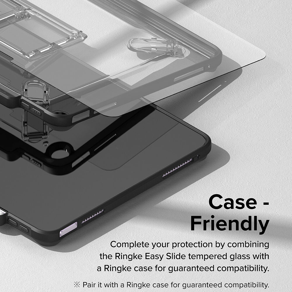 Film de protection d'écran Ringke Easy Slide pour Apple iPad Air 13 (2026) / Pro 13 (2025), Verre trempé, Collage complet