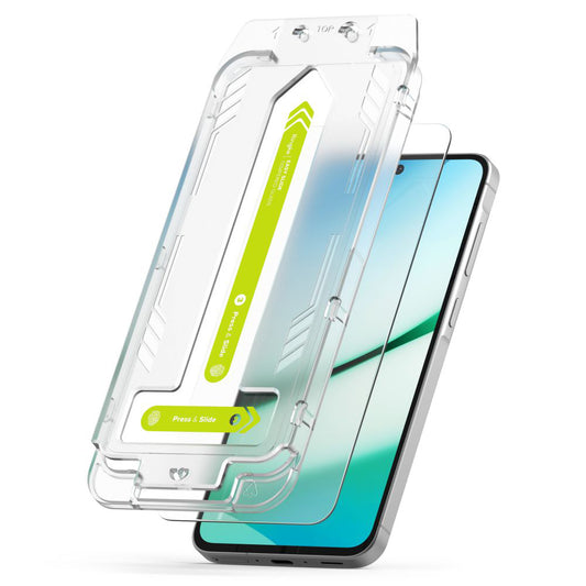 Ringke Easy Slide schermbeschermfolie voor Samsung Galaxy A36 A366, gehard glas, volledige lijm, set van 2 stuks