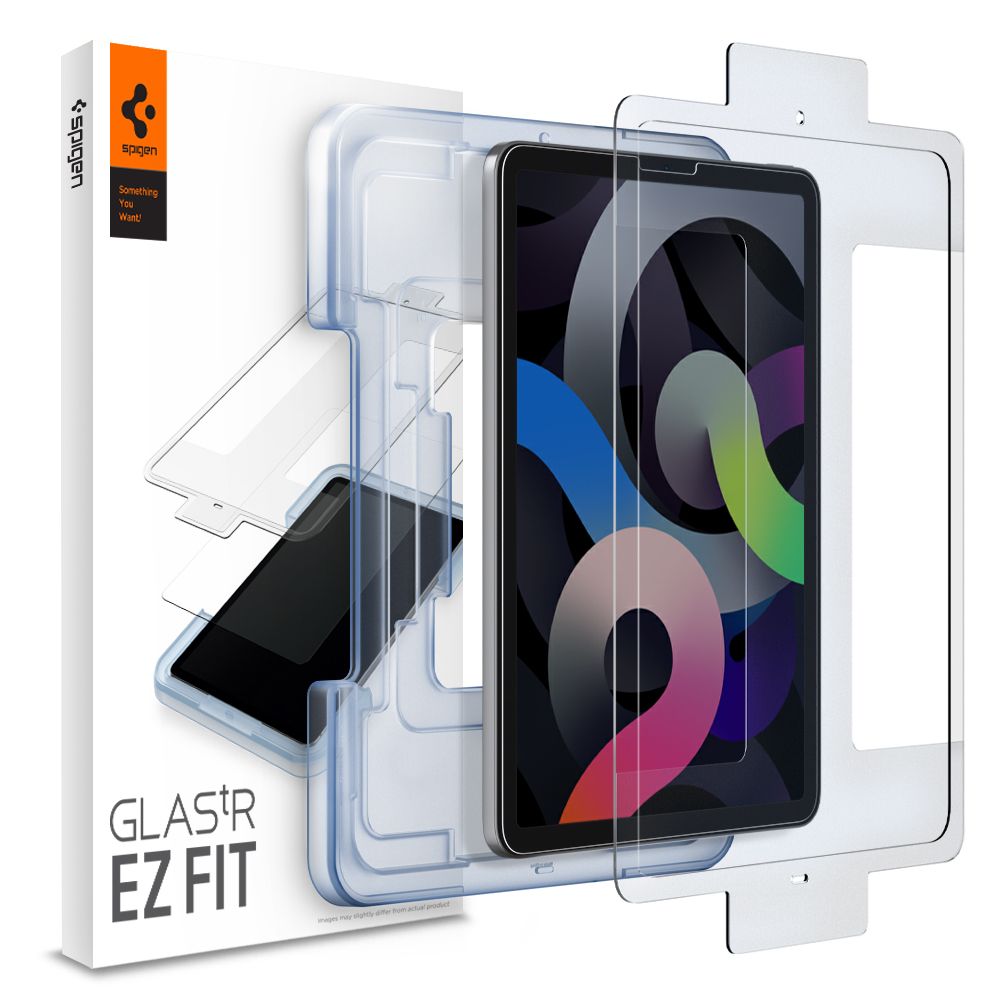 Film de protection d'écran Spigen GlastR EZ FIT pour Apple iPad Air (2022) / Pro 11 (2021) / Air (2020), Verre Trempé, Full Glue AGL02065