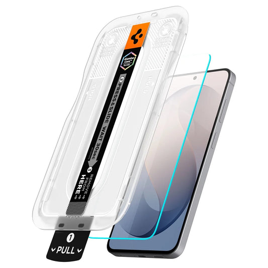 Film de protection d'écran Spigen GlastR EZ FIT Pro HD pour Samsung Galaxy S26 FE S741, Verre Trempé, Full Glue AGL11996
