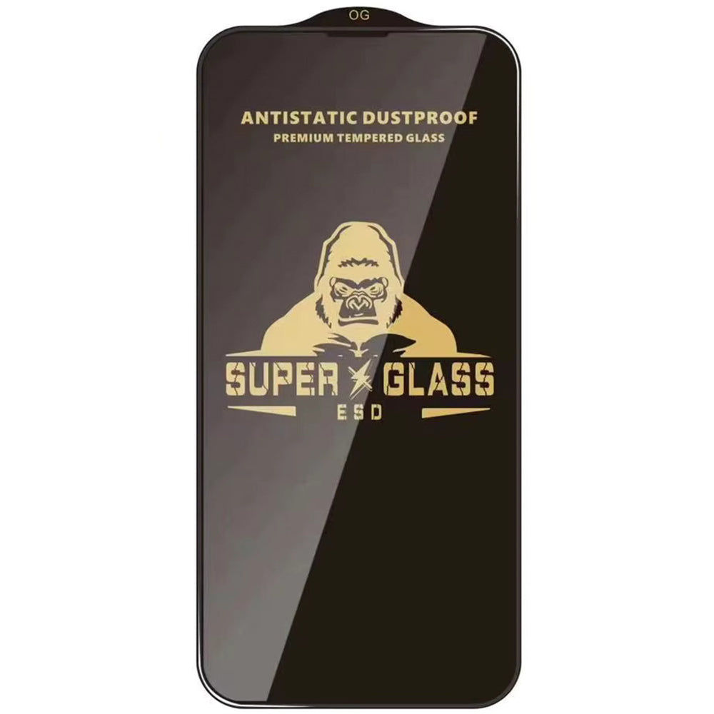 Techsuit schermbeschermfolie voor Samsung Galaxy A27 5G, gehard glas, full glue, zwart