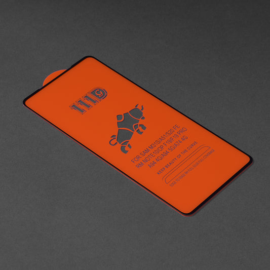 Techsuit schermbeschermfolie voor Samsung Galaxy A52s 5G A528 / A52 5G A526 / A52 A525, gehard glas, full glue, 111D, zwart