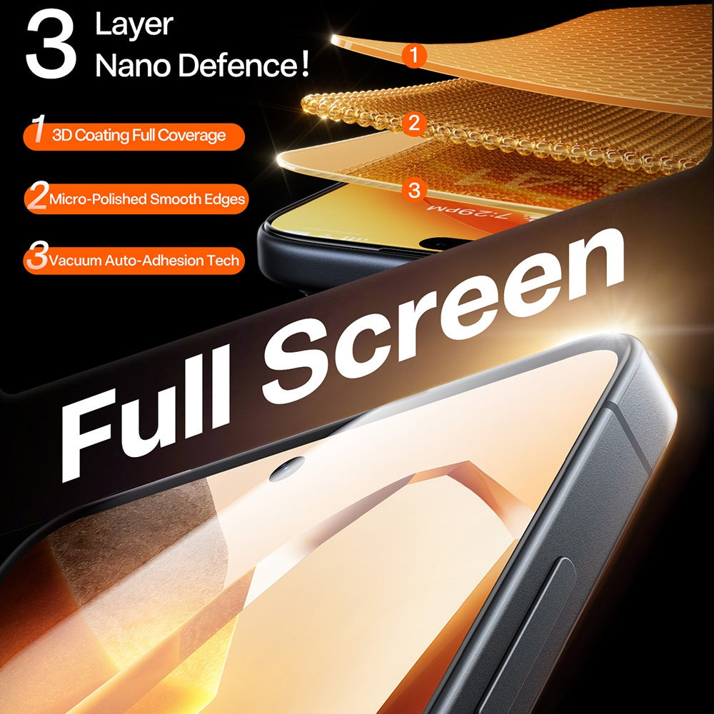 Beschermfolie Torras GlassGo Install Master voor Samsung Galaxy S26 Plus S947, Gehard Glas, Volledige Lijm, Transparant