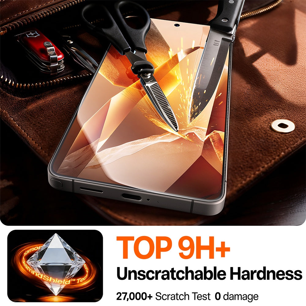 Beschermfolie Torras GlassGo Install Master voor Samsung Galaxy S26 Plus S947, Gehard Glas, Volledige Lijm, Transparant