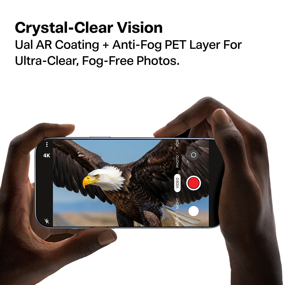 Torras Lensguard Rückkamera-Schutzfolie für Apple iPhone 17 Pro Max / 17 Pro, gehärtetes Glas, Orange
