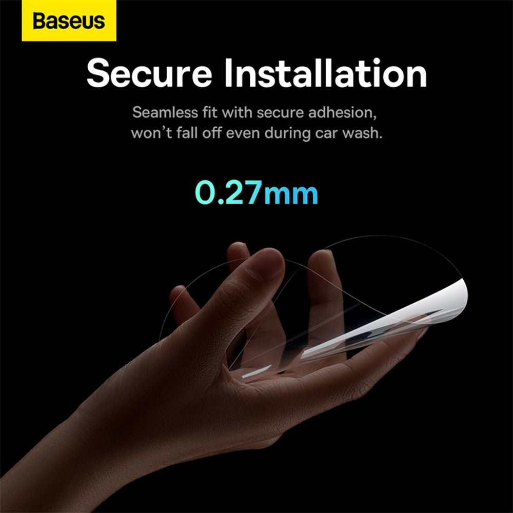 Baseus ClearSight Anti-Regen Spiegelfolie, 136mm x 96mm, Plastic, Set van 2 stuks C11853200201-00