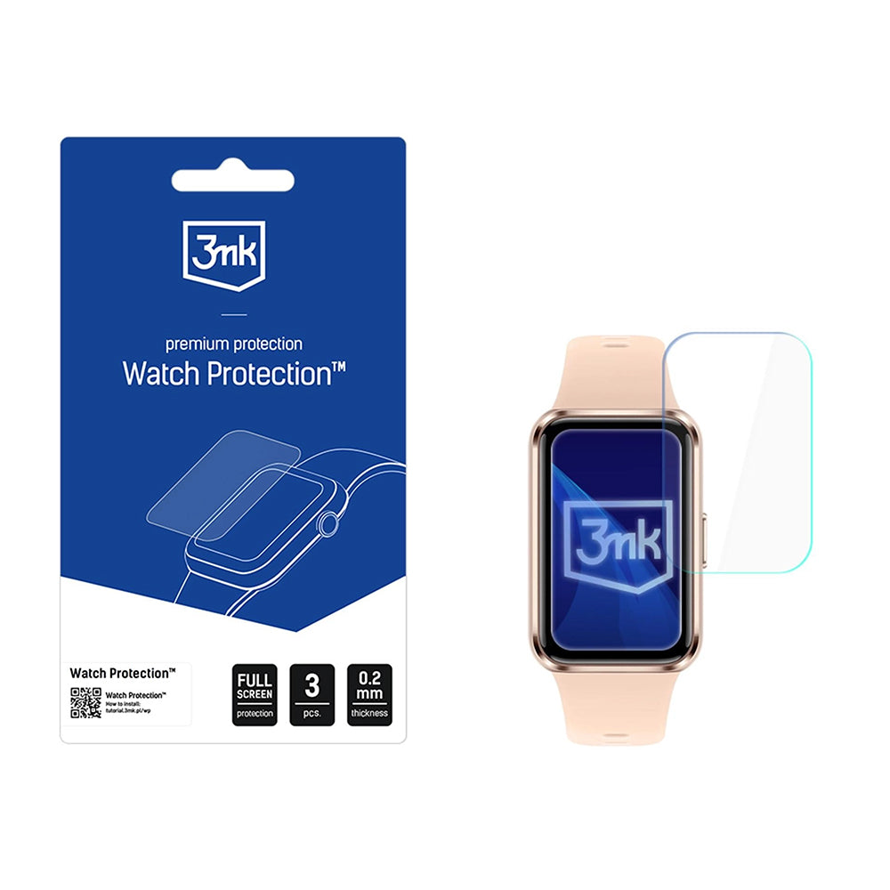3MK Arc Beschermfolie voor Huawei Band 11, Set van 3 stuks, Plastic